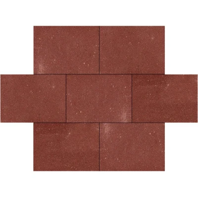 Afbeelding van Gardenlux Betontegel 40x60x5 Cm Rood Duurzaam materiaal en een lange levensduur