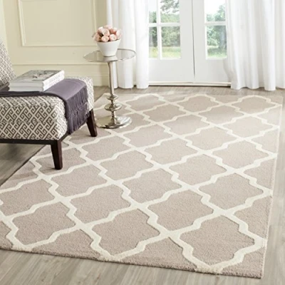 Afbeelding van Safavieh Getextureerd tapijt, CAM121, handgetuft wol, beige/ivoor, 120 x 180 cm