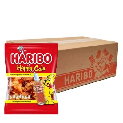 Afbeelding van Haribo Colaflesjes 3kg Snoep Happy Cola 3 x 1kg