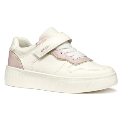 Afbeelding van Geox J Mikiroshi Sneakers laag voor kinderen, Maat: 31, light ivory rose Kunststof/ textiel