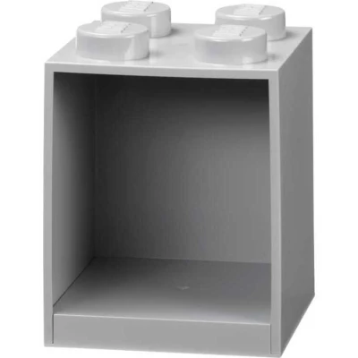 Afbeelding van Plank Lego Iconic Brick 4 Knoppen Grijs