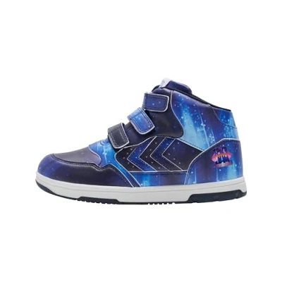 Afbeelding van Hummel Camden JR Unisex Sneakers hoog voor kinderen, Maat: 28, Navy space Pu