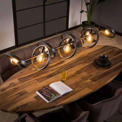 Afbeelding van Fraaai Didier hanglamp Metaal grijs 8L