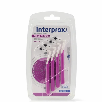 Afbeelding van 6x Interprox Plus Maxi Conical Paars PHD 2.3 4 stuks