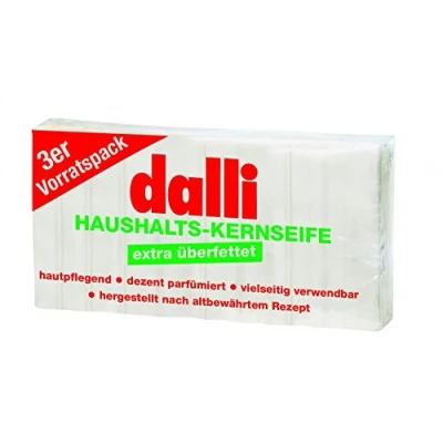Afbeelding van dalli® classic huishoudelijke kerzeep, 12 x 100 g, veelzijdig bruikbaar en huidverzorgend, voor huid was