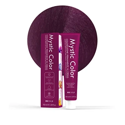 Afbeelding van Mystic Color Permanent Cream Coloring with Argan Oil and Calendula Long Lasting Hair Purple Blonde Dye 7.2 100ml