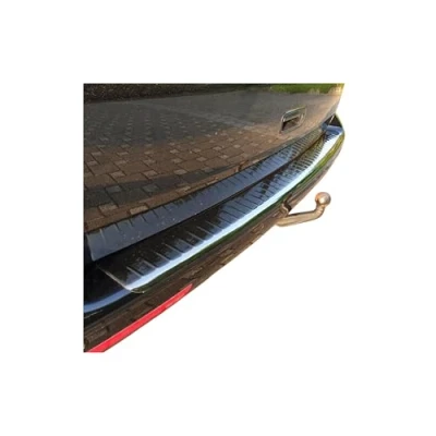 Afbeelding van OMAC Bumperbescherming compatibel met VW Transporter T6.1 2019 2024 dubbele vleugeldeur, chroom donker