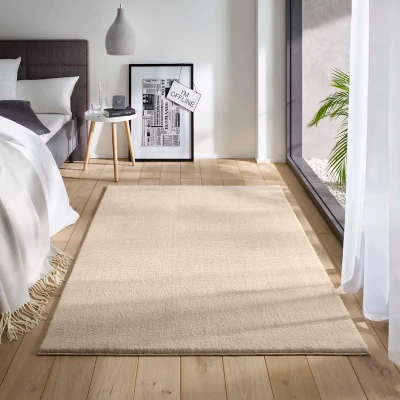 Afbeelding van Zacht Vloerkleed Loft Crème Wasbaar 30C 200x290 Cm