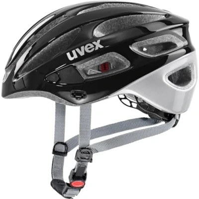 Afbeelding van uvex true lichte allround helm voor dames individueel passysteem uitbreidbaar met led licht black silver 52 55 cm