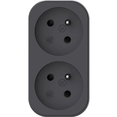 Afbeelding van Biplite QUARX 2P 16A Zwart en antracietgrijs, NF conform