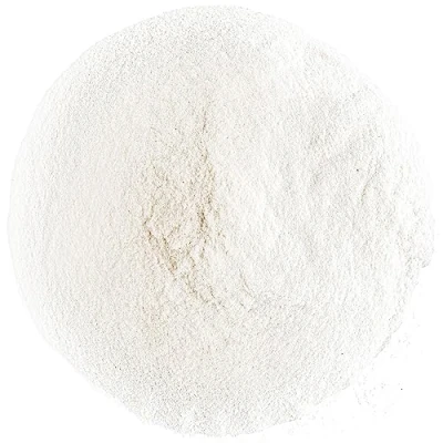 Afbeelding van agar poeder ook bekend als vegetarische gelatine of gewoon agar, is een gewonnen uit zeewier dat onmisbaar ingrediënt in de veganistische en keuken.