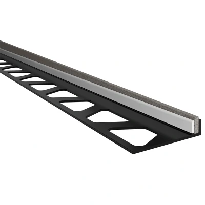 Afbeelding van Schlüter SB TSSG douche afschotprofiel rvs structuur steengrijs 10 mm x 120 cm