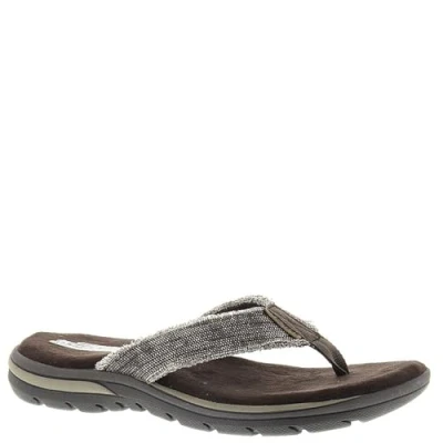 Afbeelding van Skechers Supreme Bosnië Sandaal Flip Flops voor heren, Bruine Choc, 48.5 EU