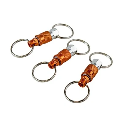 Afbeelding van Freeman KEYQC3 Pull Apart Koppeling Sleutelhanger met 2 Split Ringen, 3 Pack, Klein