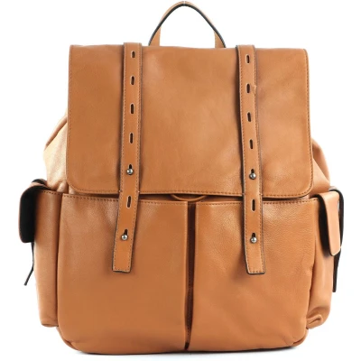 Afbeelding van FREDsBRUDER Leren Vrije tijd Rugzak Kokou Backpack Dark Honey Bruine