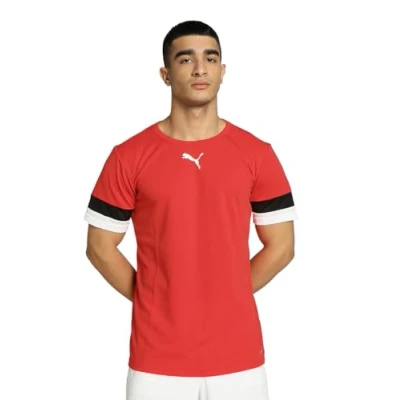Afbeelding van Puma Teamrise Shirt Korte Mouw Heren Rood Maat: 3XL