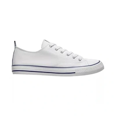 Afbeelding van Witte canvas sneaker met model Byles maat 44