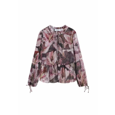 Afbeelding van Desigual Flowy Blouse, Dames, Maat: Medium, Pink