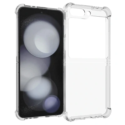 Afbeelding van Samsung Galaxy Z Flip 6 Hoesje Siliconen en TPU (zacht) iMoshion Backcover/Softcase Transparant Telefoonhoesje
