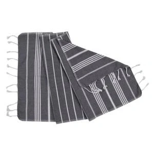 Afbeelding van Kleine Hamamdoek Leyla Black van Lalay