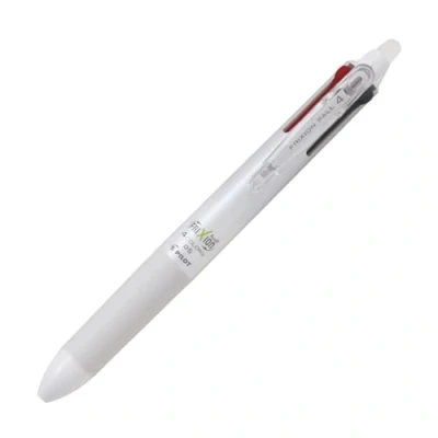 Afbeelding van Pilot Frixion Ball Knock 4 Color Gel Inkt Multi Pen, Wit (LKFB 80EF W)