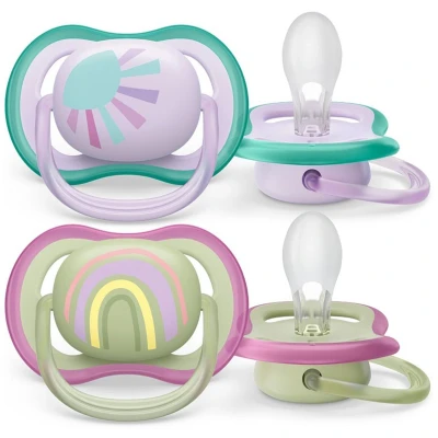 Afbeelding van Philips Avent fopspenen Ultra Air 0 6 maanden Meisje 2 stuks Extra luchtgaten BPA vrij
