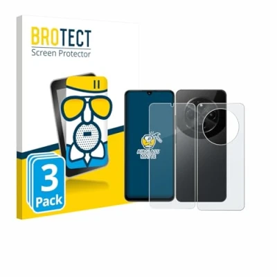 Afbeelding van BROTECT Screenprotector voor Xiaomi Poco C75 (Voor+Achter) Folie Beschermfolie Beschermglas matte (3 Stuks)