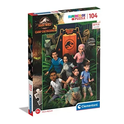 Afbeelding van Clementoni Jurassic World Camp Cretaceous Contourpuzzel 104 stuk(s) Kunst