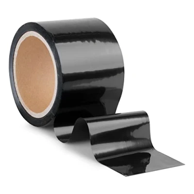 Afbeelding van GRIP Eventbasics Flatterband, zwart, 50 m x 70 mm, LDPE folietape, dikte µ, afsluitband, niet klevend, om af te sluiten, begrenzen, knutselen, voor feestjes en nog veel meer, kleur zwart