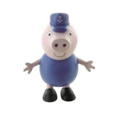 Afbeelding van Comansi Peppa Grandfather Pig minifiguur, meerkleurig, 6 cm (Y90151)