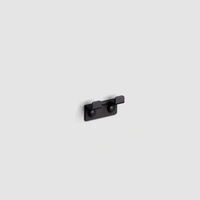 Afbeelding van Dubbele Handdoekhaak Clou Fold 3,7 x 6,6 cm Mat Zwart