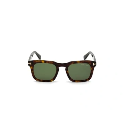 Afbeelding van Tom Ford DAX FT 0751 Dark Havana/Green 48/22/145 Unisex Zonnebrillen