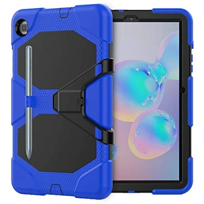 Afbeelding van Lobwerk 3in1 Cover voor Samsung Galaxy Tab S6 Lite SM P610 P615 10.4 Outdoor Case Stand Bag Blue