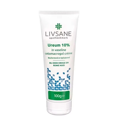 Afbeelding van Ureum 10% In Vaselinecetomacrogolcrème Livsane