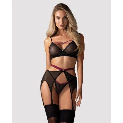 Afbeelding van Obsessive Novenes 3 pcs set Black XS/S