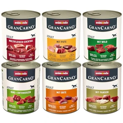 Afbeelding van animonda GranCarno Original Adult 6 x 800 g Mixpaket 2 (6 Soorten)