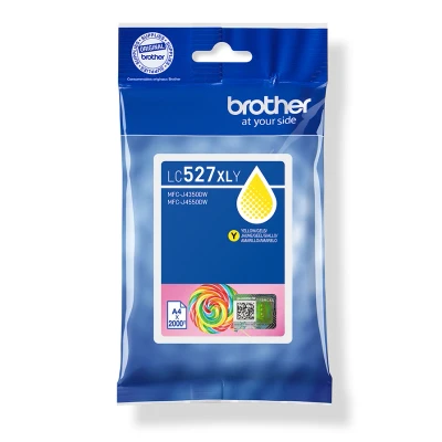 Afbeelding van Brother LC527XLY inktcartridge 1 stuk(s) Origineel Hoog (XL) rendement Geel