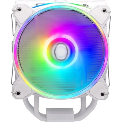 Afbeelding van Cooler Master HYPER 212 HALO WHITE Koeler voor processor 1 x 120mm Adresseerbare RGB 4 heatpipes Socket LGA1700, LGA1200, LGA1151, LGA1150, LGA1155, LGA1156, AM5, AM4 aluminium wit