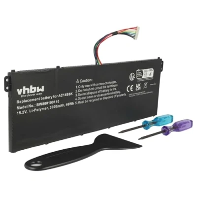 Afbeelding van vhbw Accu compatibel met Acer Aspire 7 A715, A715 71G 52XK, 58G7, 76RL Notebook (3000 mAh, 15,2 V, Li polymeer)
