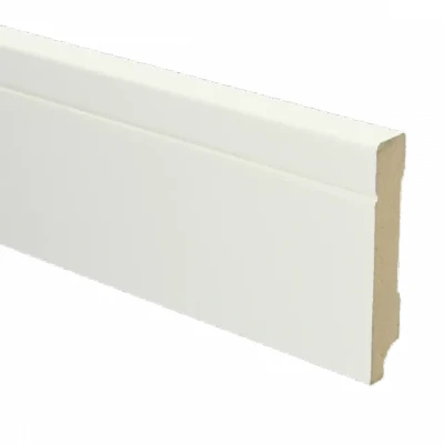 Afbeelding van MDF Tijdloze plint 90x15 wit voorgelakt RAL 9010 Lab21