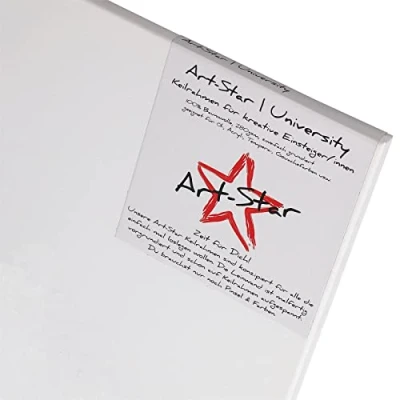 Afbeelding van 2x Art Star UNIVERSITY spanraam 80x100cm kunstenaarsdoek op 80x100 cm 100% katoenen doek ±280gsm dubbel gegrond, klaar om te schilderen met
