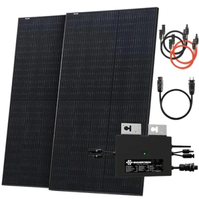 Afbeelding van Solarway® 1000 W balkonkrachtcentrale 800 compleet stopcontact nieuwste watt omvormer zonne installatie complete set 500 zonnepanelen &amp; Envertech accessoires