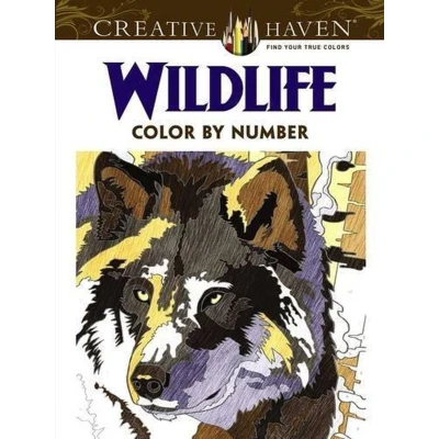 Afbeelding van Creative Haven Wildlife Color by Number Coloring Book