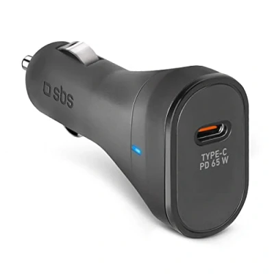 Afbeelding van Unbekannt SBS iPhone, Samsung, Oppo, Xiaomi, 65W Power Delivery autolader voor mobiele telefoons, kleine en lichte USB C oplader, smartphone in 20 minuten opgeladen, tablet 45