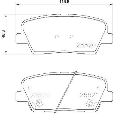 Afbeelding van Brembo Remblokset P 30 104