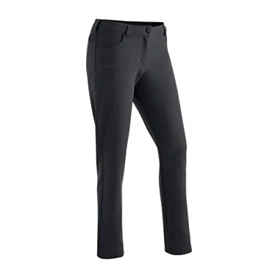 Afbeelding van maier sports Charlotte Dames Outdoor Fleece Gevoerde Winter Wandelbroek Ademend Functionele Broek Zwart