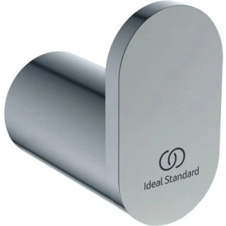 Afbeelding van Ideal standard conca handdoekhaak enkel rond silver storm t4507gn