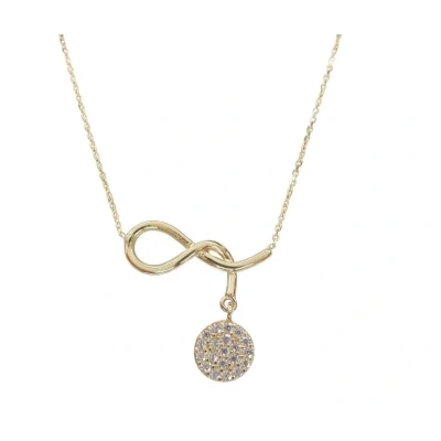Afbeelding van 14 karaat gouden fantasie zirkonia hanger