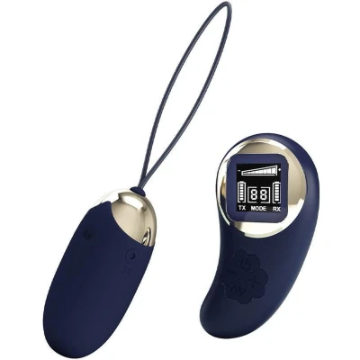 Afbeelding van Vibrerend Eitje Mina met afstandsbediening Donker Blauw