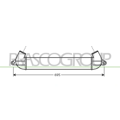 Afbeelding van PRASCO FT908N001 Intercooler